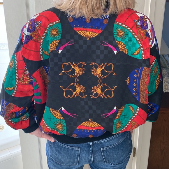 Satin bomber Baroque OS-Jacket full zip - Picture 2 of 5